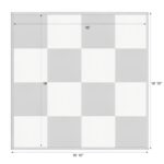 Marquee Dance Floors 16' x 16' Portable Dance Floor, White with Silver Frame - Image 13