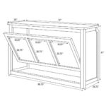 Grand Royale Bars 72" Folding Bar, White - Image 13