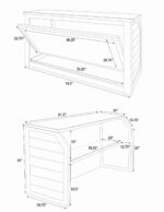 Grand Royale Bars 84" Folding Bar, Black, Reversible Front - Image 15