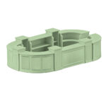Grand Royale Bars Long Island Modular Bar System, Framed-Panel, Sage Green