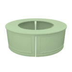 Grand Royale Bars Manhattan Modular Bar System, Open-Rail, Sage Green