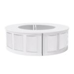Grand Royale Bars Manhattan Modular Bar System, Framed-Panel, White
