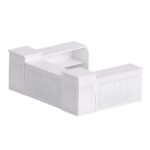 Grand Royale Bars Spritz Modular Bar System, Open-Rail, White - Image 2