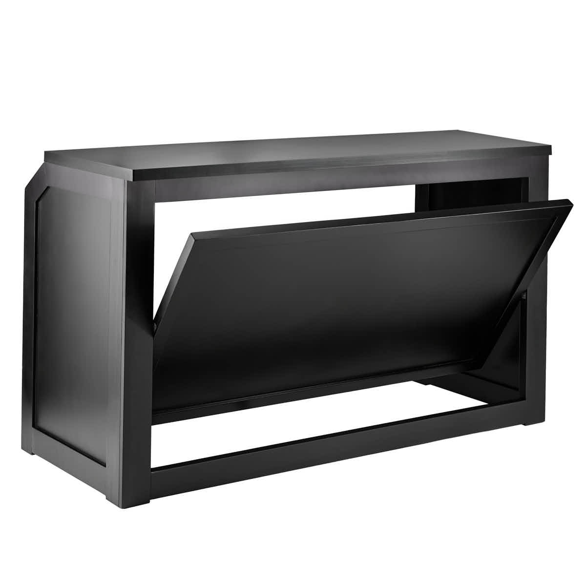 bar-fold-72kitfl-blk-ax-t_001.jpg Grand Royale Bars 72" Folding Bar, Black, Flush Front - Image 1