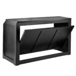 Grand Royale Bars 72" Folding Bar, Black, Flush Front - Image 2