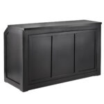 Grand Royale Bars 72" Folding Bar, Black, Flush Front - Image 4