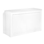 Grand Royale Bars 72" Folding Bar, White, Flush Front