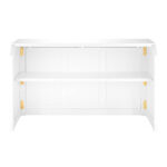 Grand Royale Bars 72" Folding Bar, White, Flush Front - Image 9