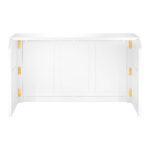 Grand Royale Bars 72" Folding Bar, White, Flush Front - Image 10