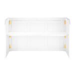 Grand Royale Bars 72" Folding Bar, White, Flush Front - Image 12