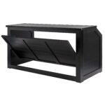 Grand Royale Bars 84" Folding Bar, Black, Reversible Front