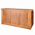 Grand Royale Bars 84" Folding Bar, Chestnut, Reversible Front - Image 2