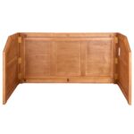 Grand Royale Bars 84" Folding Bar, Chestnut, Reversible Front - Image 11