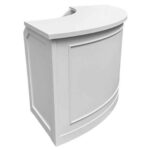 Grand Royale Bars Manhattan Modular Bar System, Open-Rail, White - Image 3