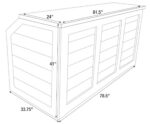Grand Royale Bars 84" Folding Bar, Black - Image 6