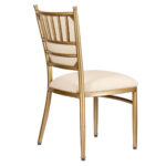 Lusso Luxury Chairs Bellissimo Aluminum Chiavari Chair, Champagne Gold with White Cushion - Image 8