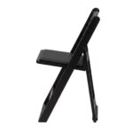 Chair Mates Black Grass & Sand Folding Chair with Vinyl Cushion - Image 5