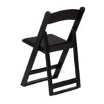 Chair Mates Black Grass & Sand Folding Chair with Vinyl Cushion - Image 6