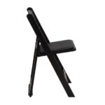 Chair Mates Black Grass & Sand Folding Chair with Vinyl Cushion - Image 9