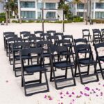 Chair Mates Black Grass & Sand Folding Chair with Vinyl Cushion - Image 17