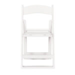 Chair Mates White Grass & Sand Folding Chair with Vinyl Cushion - Image 3
