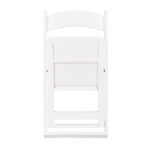Chair Mates White Grass & Sand Folding Chair with Vinyl Cushion - Image 11