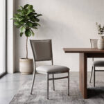 Lusso Luxury Chairs Diamante Aluminum Diamond-Back Chair, Metallic Silver with Silicone Cushion - Image 16