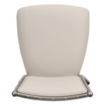 Lusso Luxury Chairs Diamante Aluminum Diamond-Back Chair, Metallic Silver with Silicone Cushion - Image 14
