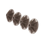 Chair Mates 6" Anti-Sink Table Foot Set, Gray, 4-Pack - Image 3