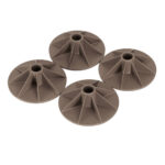 Chair Mates 6" Anti-Sink Table Foot Set, Gray, 4-Pack