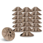 Chair Mates 6" Anti-Sink Table Foot Set, Gray, 48-Pack