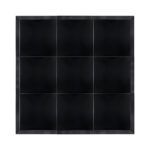 Marquee Dance Floors 12' x 12' Portable Dance Floor, Black with Black Frame