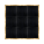Marquee Dance Floors 12' x 12' Portable Dance Floor, Black with Classic Gold Frame