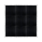 Marquee Dance Floors 12' x 12' Portable Dance Floor, Black with Silver Frame