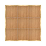 Marquee Dance Floors 12' x 12' Portable Dance Floor, Chestnut with Classic Gold Frame