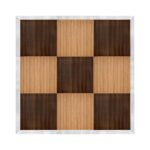 Marquee Dance Floors 12' x 12' Portable Dance Floor, Chestnut and Fruitwood with Silver Frame