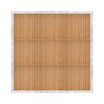 Marquee Dance Floors 12' x 12' Portable Dance Floor, Chestnut with Silver Frame
