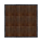 Marquee Dance Floors 12' x 12' Portable Dance Floor, Fruitwood with Black Frame
