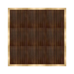 Marquee Dance Floors 12' x 12' Portable Dance Floor, Fruitwood with Classic Gold Frame