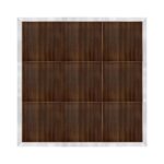 Marquee Dance Floors 12' x 12' Portable Dance Floor, Fruitwood with Silver Frame