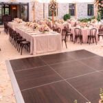 Marquee Dance Floors 12' x 12' Portable Dance Floor, Fruitwood with Silver Frame - Image 14