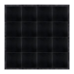 Marquee Dance Floors 16' x 16' Portable Dance Floor, Black with Black Frame