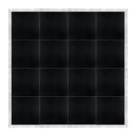 Marquee Dance Floors 16' x 16' Portable Dance Floor, Black with Silver Frame