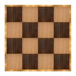 Marquee Dance Floors 16' x 16' Portable Dance Floor, Chestnut and Fruitwood with Gold Frame
