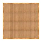 Marquee Dance Floors 16' x 16' Portable Dance Floor, Chestnut with Gold Frame