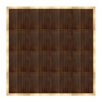 Marquee Dance Floors 16' x 16' Portable Dance Floor, Fruitwood with Classic Gold Frame