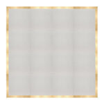 Marquee Dance Floors 16' x 16' Portable Dance Floor, White with Classic Gold Frame