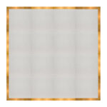 Marquee Dance Floors 16' x 16' Portable Dance Floor, White with Gold Frame