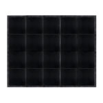Marquee Dance Floors 16' x 20' Portable Dance Floor, Black with Black Frame