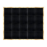 Marquee Dance Floors 16' x 20' Portable Dance Floor, Black with Classic Gold Frame
